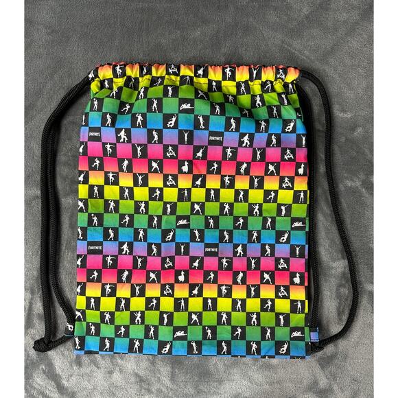 Fortnite Carrysack drawstring backpack - Amplify Dances pattern new without tags - Picture 1 of 4